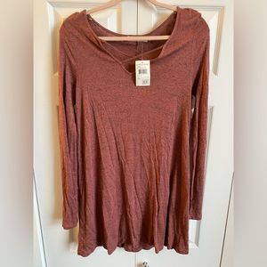 Women’s casual dress / washed burgundy color / never worn